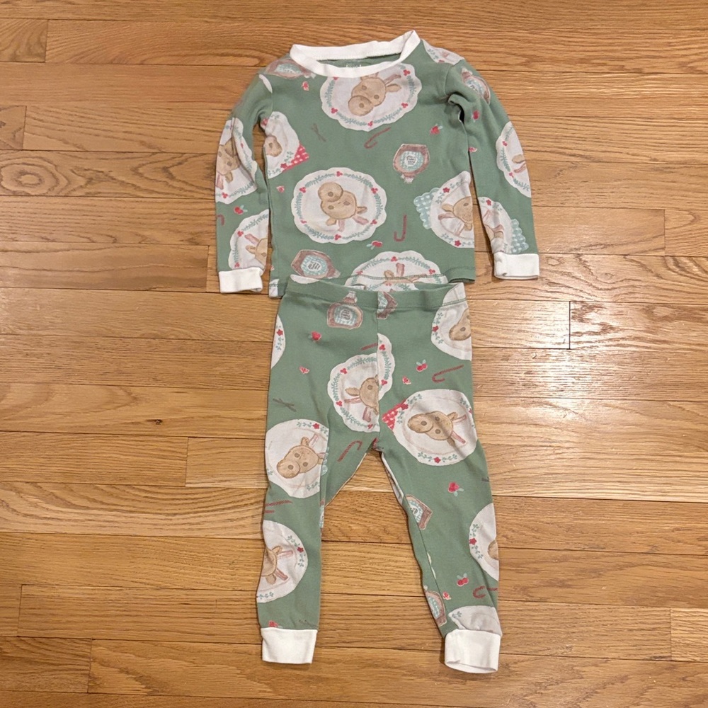 Burt's Bees Reindeer Pancake Pajama Set - Picture 5 of 8